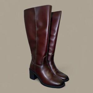 Zodiac Women's Cindy Wide Calf Knee High Boot SIZE 8 Heeled Boots FALL BOOTS